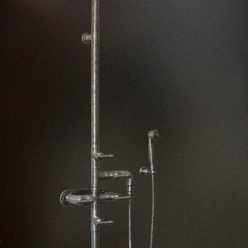 Exposed Shower System with 8" Rainhead & Handshower