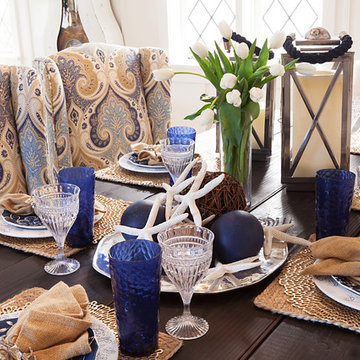 Balboa Beach Cottage table setting