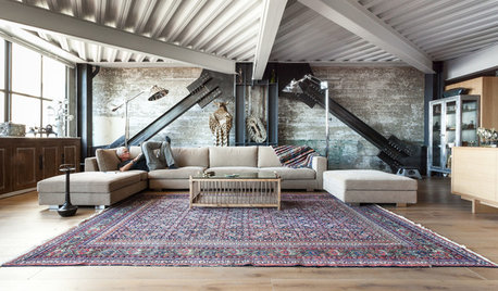 Zoom sur le tapis d'inspiration persane, un caméléon de la déco