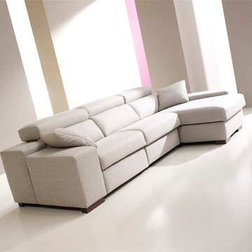 Lotus Sectional Sofa Power Recliner by Famaliving California
