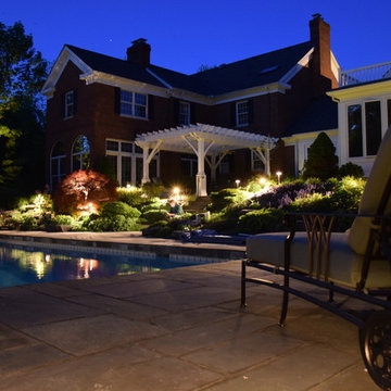 Hudson OH pool and landscape lighting