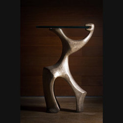 Strong Arm Pedestal Bronze - Sculptures