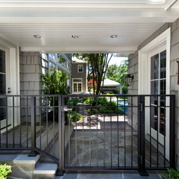 Custom Frestanding Outdoor Living Arbor with Built0In Grill