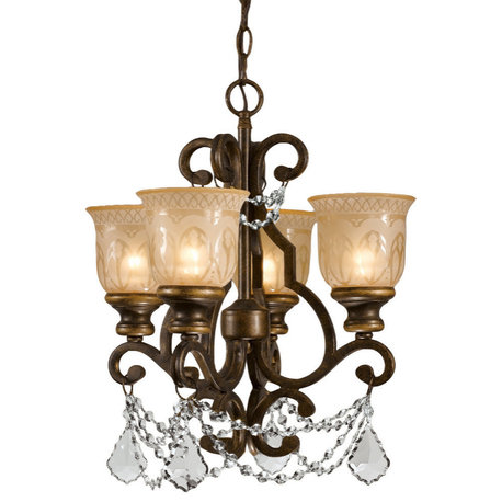 Crystorama Norwalk Clear Crystal Wrought Iron Chandelier