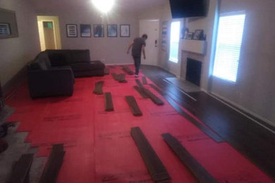 Laminate flooring installation