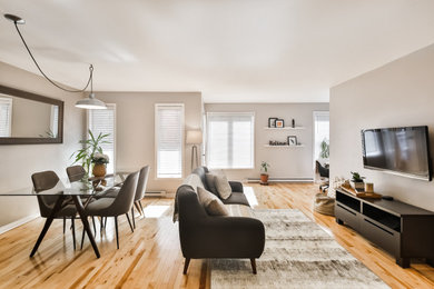 Living room - living room idea in Montreal
