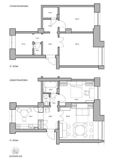 Современный План этажа by ARTEMUMA - архитектурное бюро.