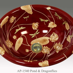 Hand Painted Drop-in Sinks by Atlantis Porcelain Art - Products