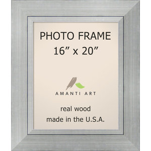 Picture Photo Frame 16 X Cyprus Walnut Outer Size 21 X25 Traditional Picture Frames By Amanti Art Houzz