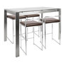 Brushed Stainless Steel/Brown