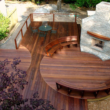 Ipe Deck and Fieldstone Fireplace
