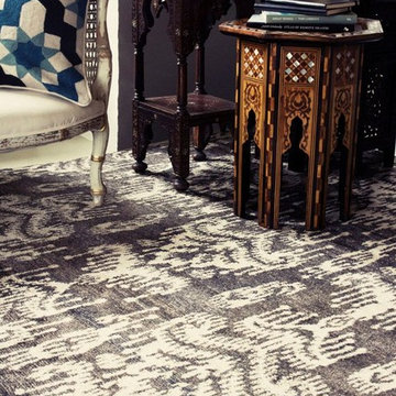 Ikat Bamboo Black by The Rug Company