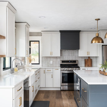 White and Bold with a Hint of Gold