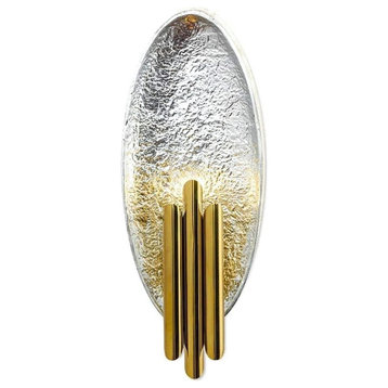 Nordic Wall Sconce in Minimalistic Style for Living Room, Bedroom, Gold Silver