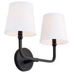 Capital Lighting - Dawson Two Light Vanity, Matte Black - Stylish and bold. Make an illuminating statement with this fixture. An ideal lighting fixture for your home.