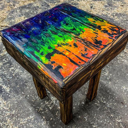 Rainbow Crayon Night Stand - Nightstands And Bedside Tables