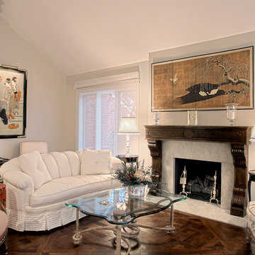Fireplace w Asian Decor-Chicago North