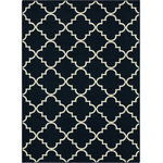 Mohawk Home - Mohawk Home Fancy Trellis Navy 10' x 14' Area Rug - Classic and chic geometrics effortlessly transform any space with the modern blue and white style of Mohawk Home's Fancy Trellis Area Rug in navy. This silky soft style is available in runners, scatters, 5x8, 8x10, and other popular sizes, making it ideal for entryways, bedrooms, offices, kitchens, living rooms, dining areas and more. Flawlessly finished with advanced technology, this style features brilliant color clarity and richly defined details. The cozy level loop pile base is created with a premium synthetic yarn that provides proven stain resistance power and reliable resistance to daily wear-and-tear. Durably designed to be kid and pet friendly, this area rug is suitable for high traffic areas. Keep your new rug and the flooring beneath looking their best with an essential all-surface, earth conscious rug pad, crafted of 100% recycled fibers and certified Green Label Plus by The Carpet and Rug Institute!