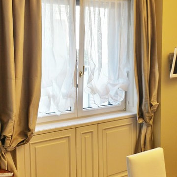 Finestre legno alluminio e boiserie