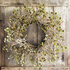 Birch Branch Wreath With Mini Leaves