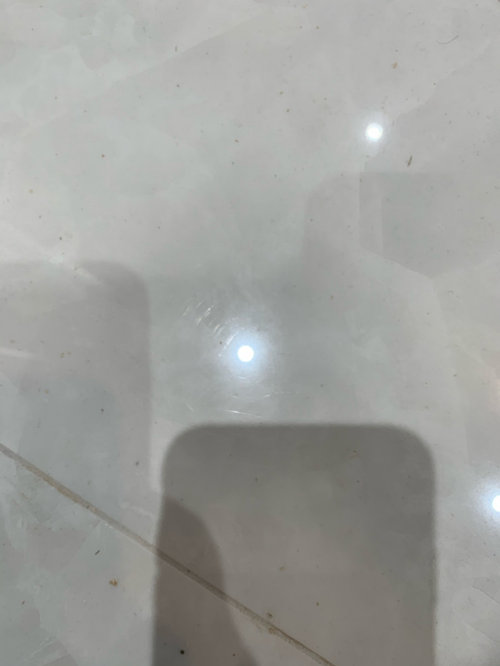 brand new semi polished porcelain tile scratched