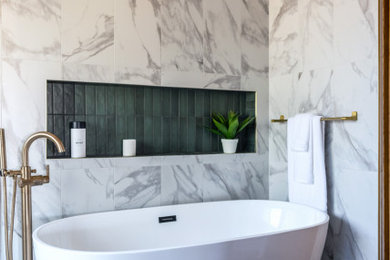 Example of a trendy bathroom design in Phoenix