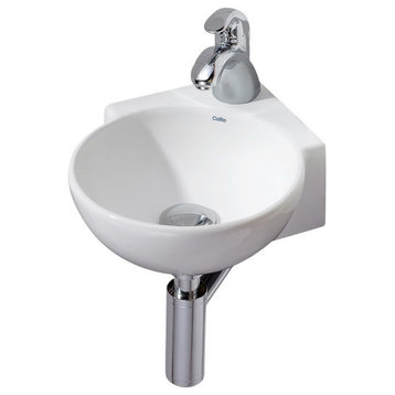 Cheviot Products Corner Wall-Mount/Vessel Sink