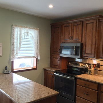 Galva, IL- Rustic Beech Kitchen With Storage Galore!