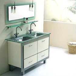 Glass Bathroom Vanities - Bathroom Vanities And Sink Consoles