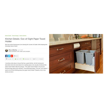 Kitchen Details: Out-of-Sight Paper Towel Holder