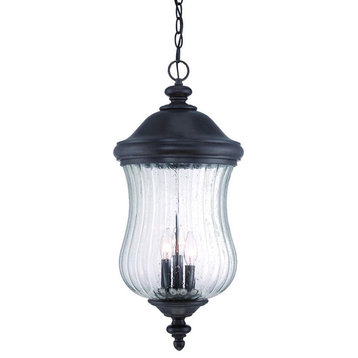 Acclaim Bellagio 3-Light Outdoor Hanging Lantern 39726BC - Black Coral