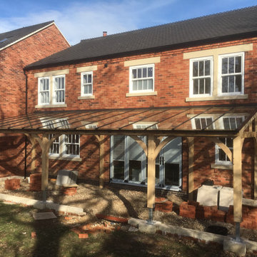 Glass Roof Oak Frame Veranda