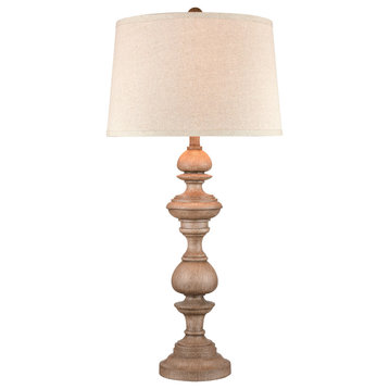ELK HOME S0019-8046 Copperas Cove Table Lamp In Washed Oak