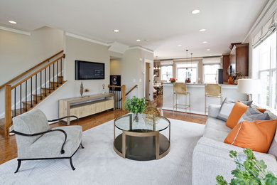 Inspiration for a living room remodel in DC Metro