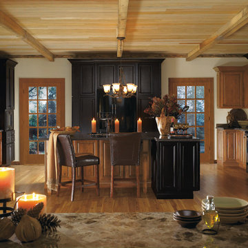 Diamond Cabinets: Black & Brown Rustic Kitchen Cabinets