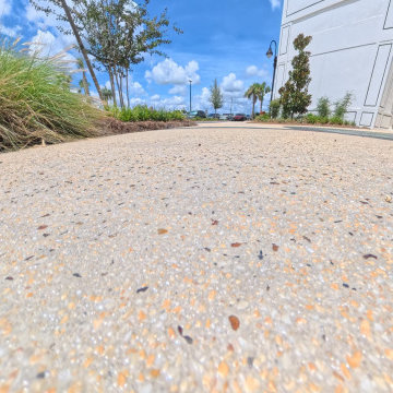 Middleton Flower Plaza | Exposed Aggregate