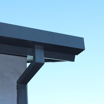 Fascia Wrap, Custom Sectional Slant Back Box Gutters in Studio City