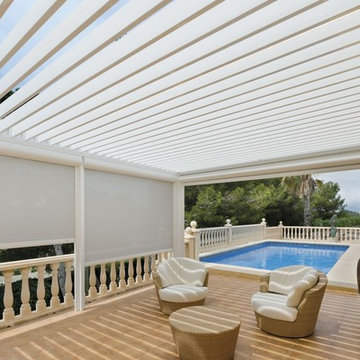 Pérgola Bioclimática instalada en residencia de verano