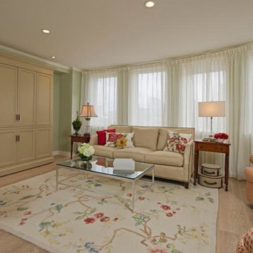 Cambridge MA High Rise Condo Living Room