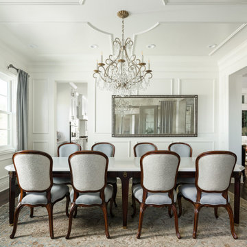 MAQUERA QUARTZ TOP MAHOGANY DINING TABLE