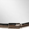 Brea Reclaimed Metal Round Hanging Wall Mirror, 20" Diameter, Silver