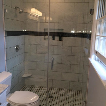 Notice the barrier free shower.