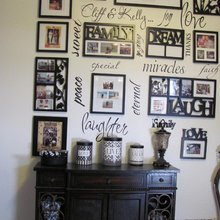 hanging photos