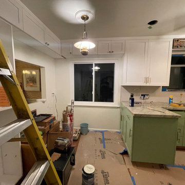 Kitchen Remodel 2024 Oakland/ white and light green