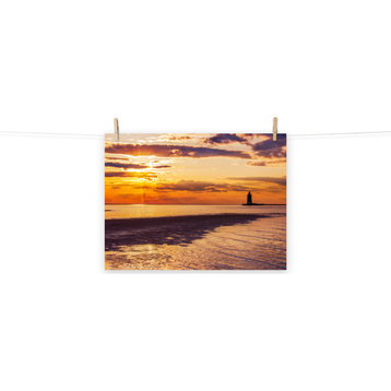 Cape Henlopen Sunset Landscape Photo, Unframed Coastal Wall Art Paper Prints, 18" X 24"