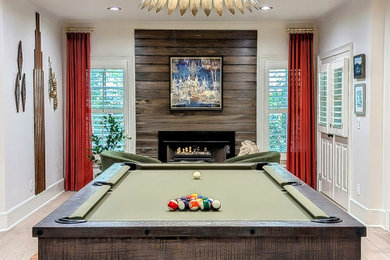 Inspiration for a modern family room remodel in Atlanta