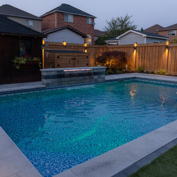 Modern Backyard Pool & Outdoor Living Retreat