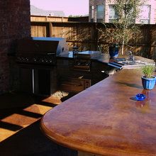 Stained Concrete Countertops
