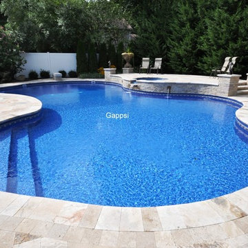 Backyard Designed by Giuseppe Abbrancati and Installed by Gappsi Smithtown NY