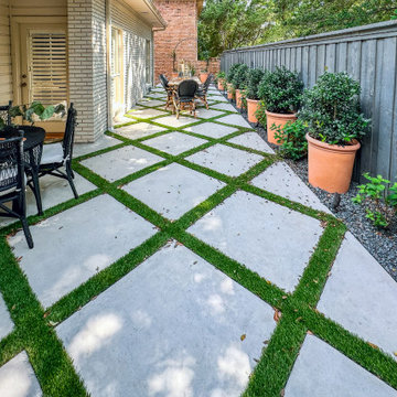 Modern Geometric Oasis: A Contemporary Backyard Retreat | Dallas, TX